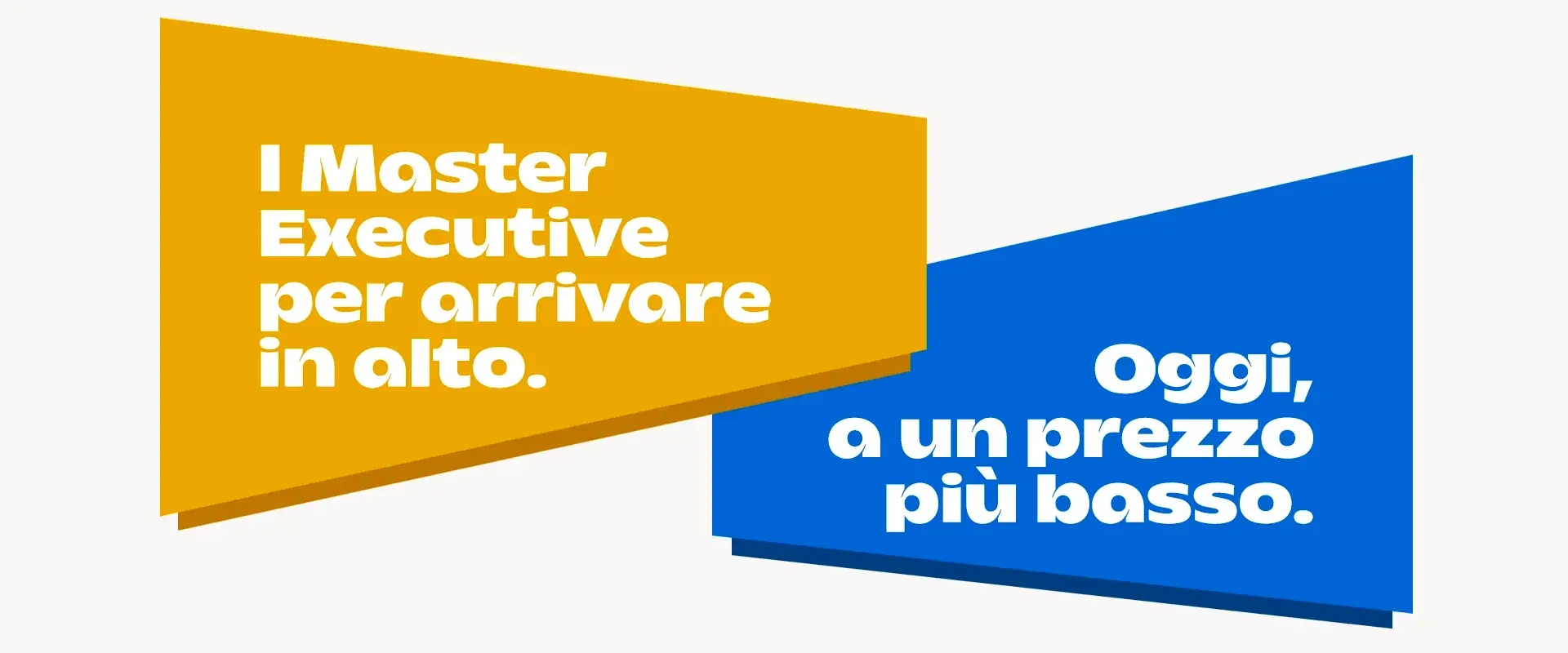 Punta in alto con i nostri Executive e Professional Master