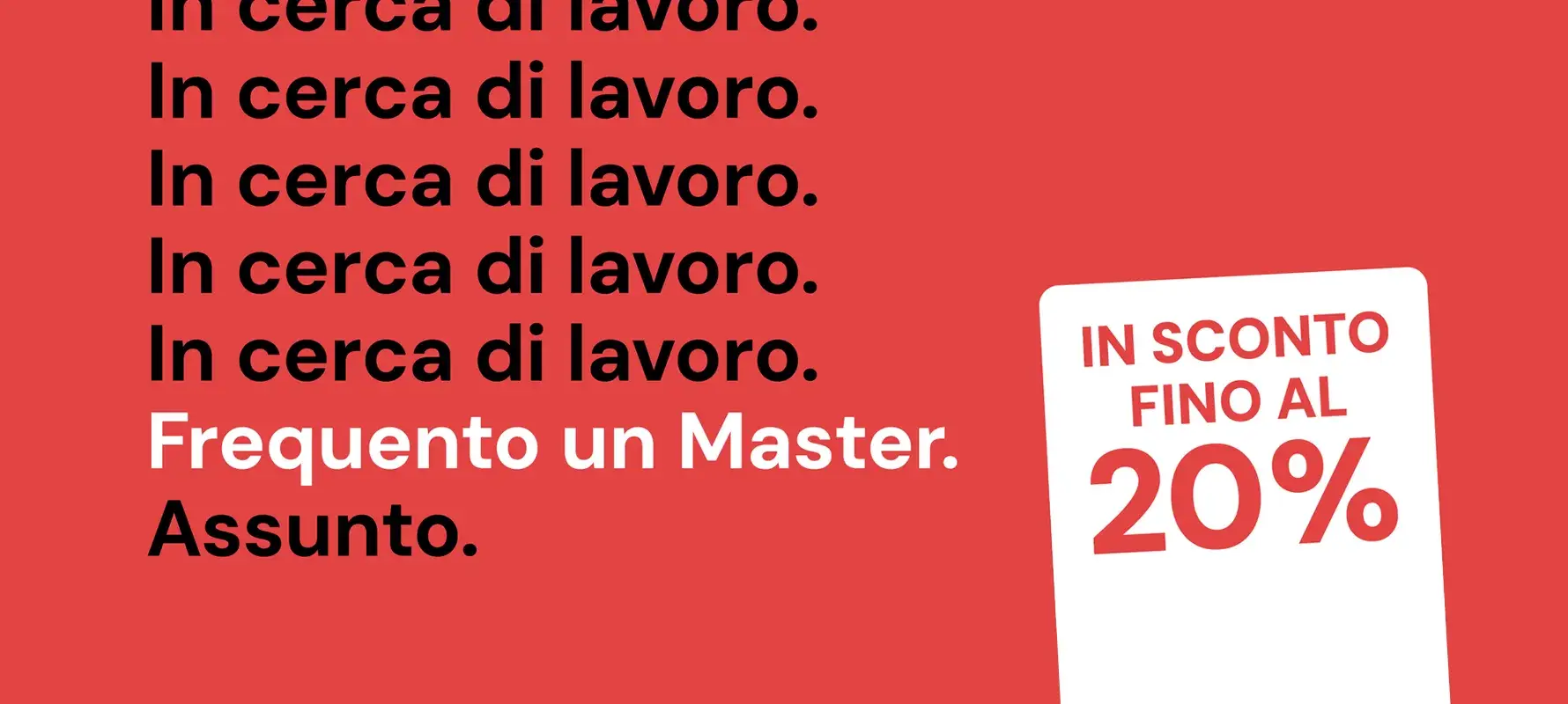 Sblocca la tua carriera con un Master